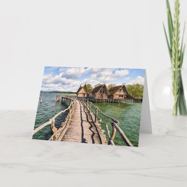 Water | Stilt Houses Over the Water Card (Front)