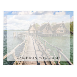 Water Stilt Houses Over the Water Notepad