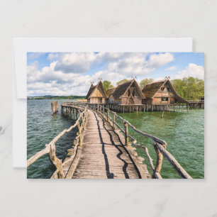 Water   Stilt Houses Over the Water Thank You Card