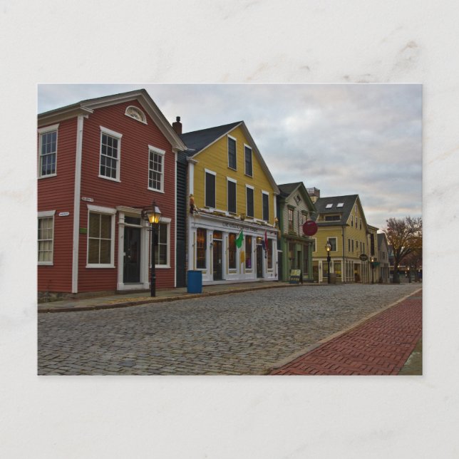 Water Street New Bedford Postcard (Front)