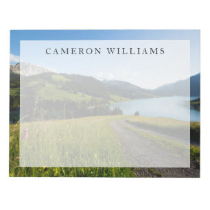 Water Swiss Alps Footpath Notepad