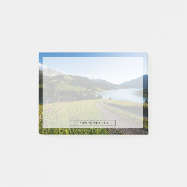 Water | Swiss Alps Footpath Post-it Notes (Front)