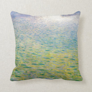 Water symbolism paiting by Gustav Klimt Throw Pillow