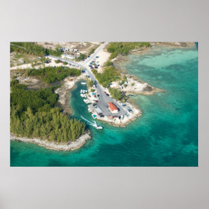 Water Taxi to Harbour Island, Bahamas Poster