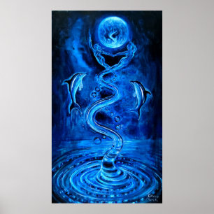 water the source of life on Earth  Poster