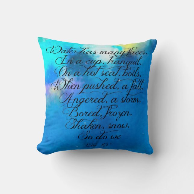 Water Throw Pillow (Front)