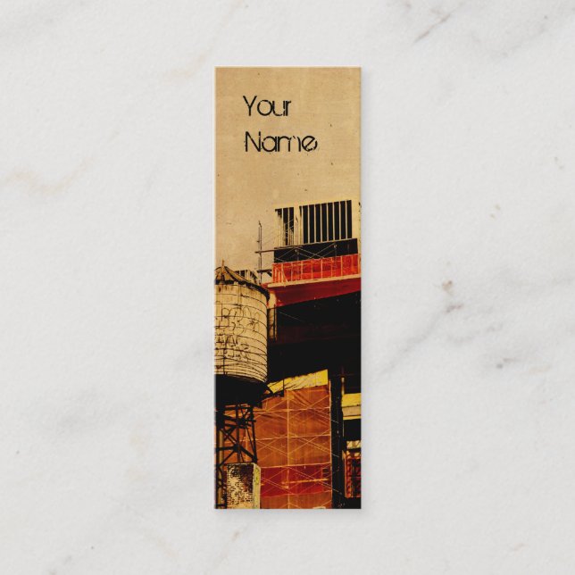 water tower business card design (Front)