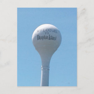 Water Tower - Dauphin Island, Alabama Postcard