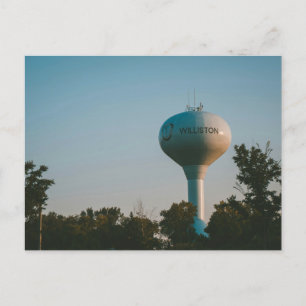 Water Tower In Williston, North Dakota Postcard