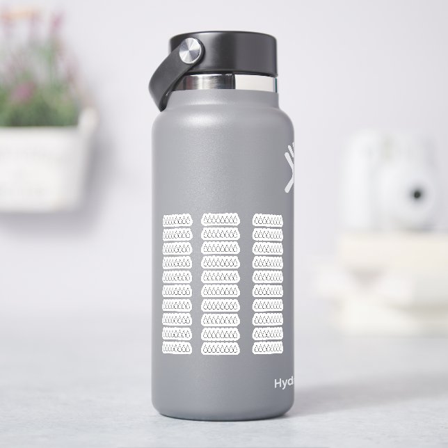 Water Tracker x 30 Stickers - Pack d'autocollants  (HydroFlask)