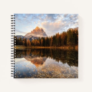 Water   Tre Cime Di Lavaredo Italy Notebook
