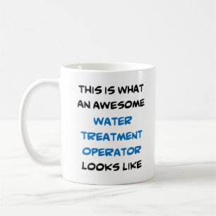water treatment operator, awesome coffee mug