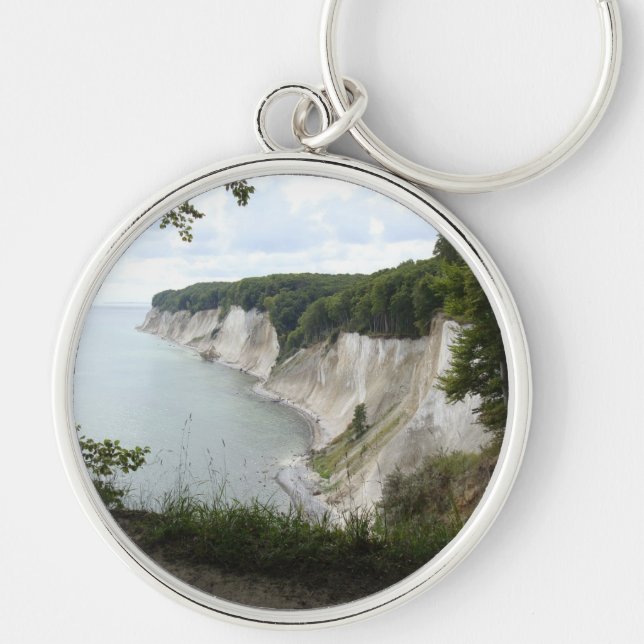 Water Trees Nature Cliffs Peace Love Destiny Keychain (Front)