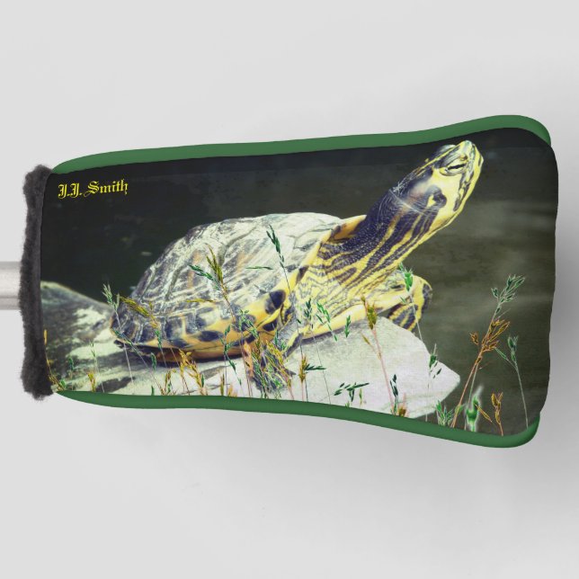 Water Turtle  Animal Trendy Golf Head Cover (Front)