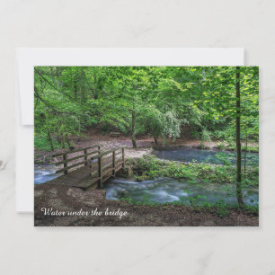 Water Under the Bridge Photograph Card