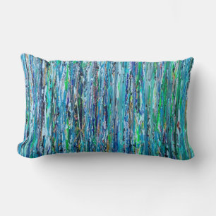 Water Under the Bridge Poly Lumbar Throw Pillow
