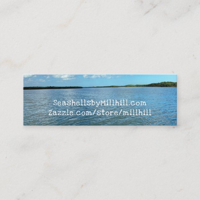 Water View Florida River Personal Info Calling Card (Front)