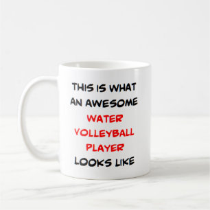 water volleyball player, awesome coffee mug