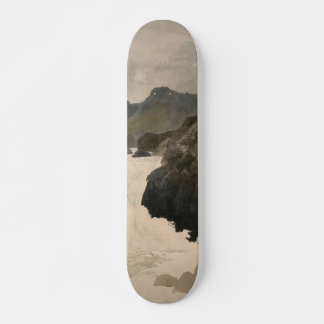 Water Waterfalls Between Chinese Mountains Skateboard