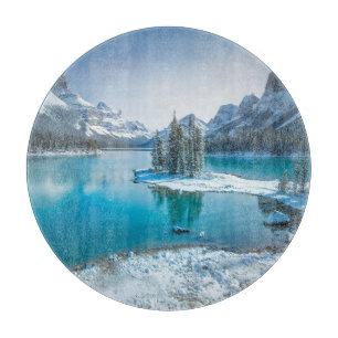 Water   Winter Jasper National Park, Canada Cutting Board