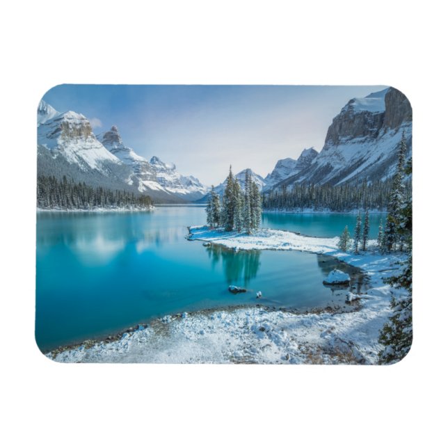 Water | Winter Jasper National Park, Canada Magnet (Horizontal)