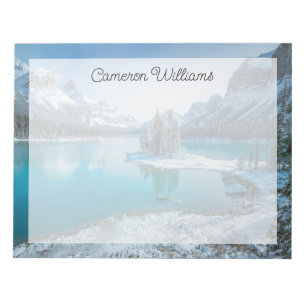 Water   Winter Jasper National Park, Canada Notepad