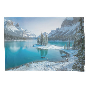 Water   Winter Jasper National Park, Canada Pillowcase