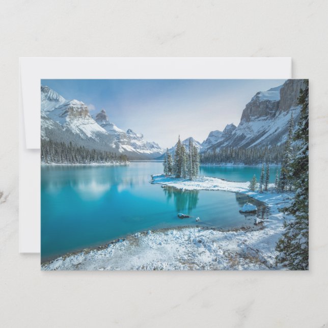 Water | Winter Jasper National Park, Canada Thank You Card (Front)