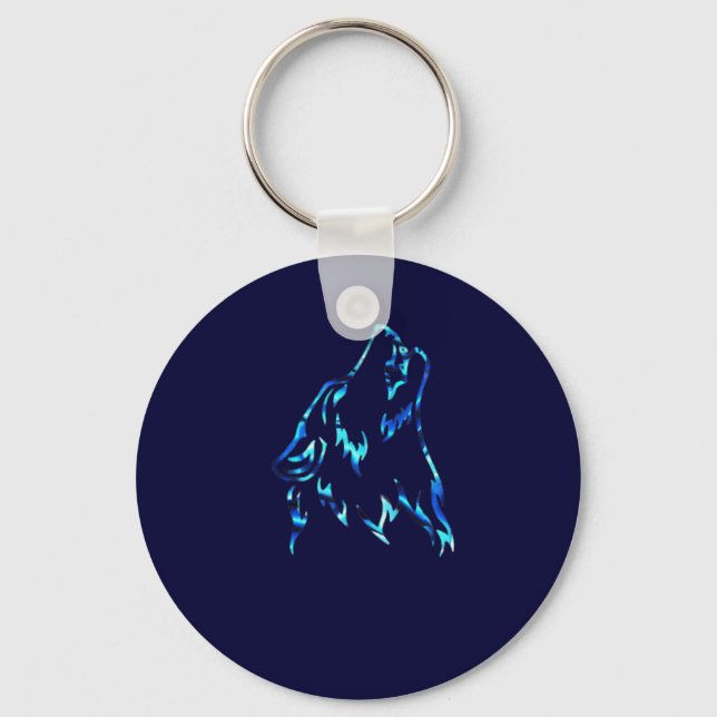 water wolf keychain (Front)