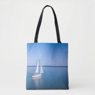 Water Yacht at Lake Balaton Lake Hungary Tote Bag