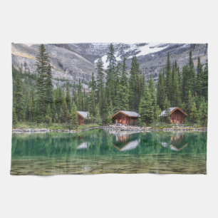 Water   Yoho National Park Canada Kitchen Towel