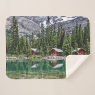 Water   Yoho National Park Canada Sherpa Blanket