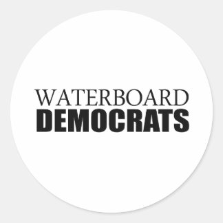 Waterboard Democrats Classic Round Sticker