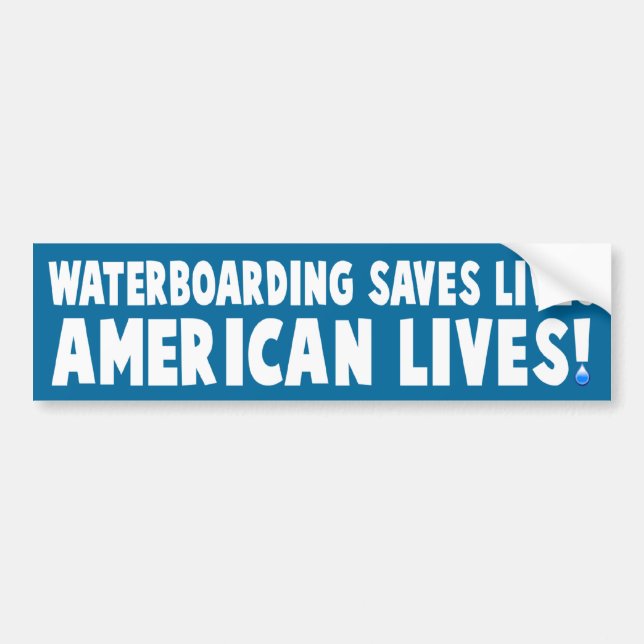 Waterboarding Bumper Sticker (Front)