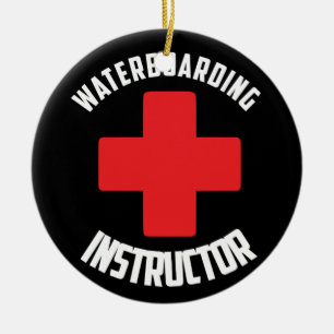 Waterboarding Instructor Ceramic Ornament