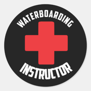 Waterboarding Instructor Classic Round Sticker