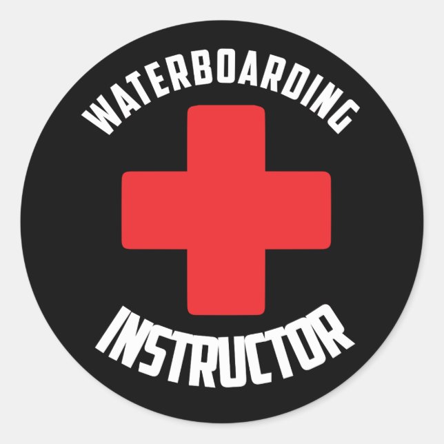 Waterboarding Instructor Classic Round Sticker (Front)