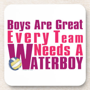 Waterboy Volleyball in Pink Coaster