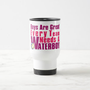 Waterboy Volleyball in Pink Travel Mug