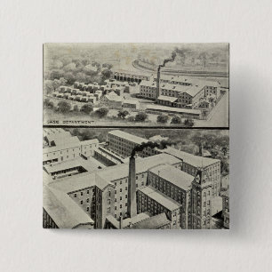 Waterbury Clock Co 2 Inch Square Button