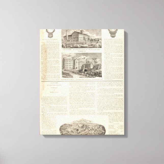 Waterbury Clock Company Canvas Print (Front)