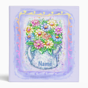 Watercan Flowers Binder