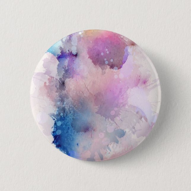 Watercolor 2 Inch Round Button (Front)