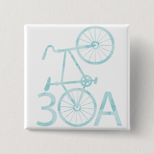 Watercolor 30A with Bike Button (Front)
