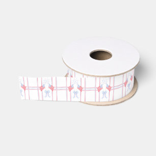 Watercolor 4th of July Fireworks Grosgrain Ribbon