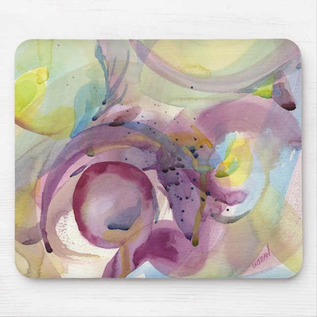 Watercolor Abstract 2 Mouse Pad (Front)