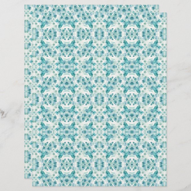 Watercolor Abstract 33 Scrapbook Paper (Front/Back)