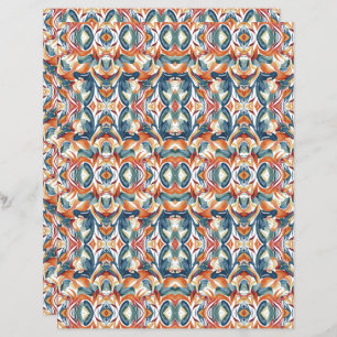 Watercolor Abstract 4 Scrapbook Paper