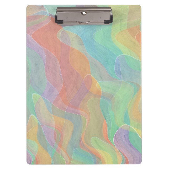 Watercolor Abstract Art Clipboard (Front)