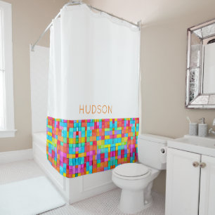 Watercolor Abstract Art Modern NAME Colourful Fun